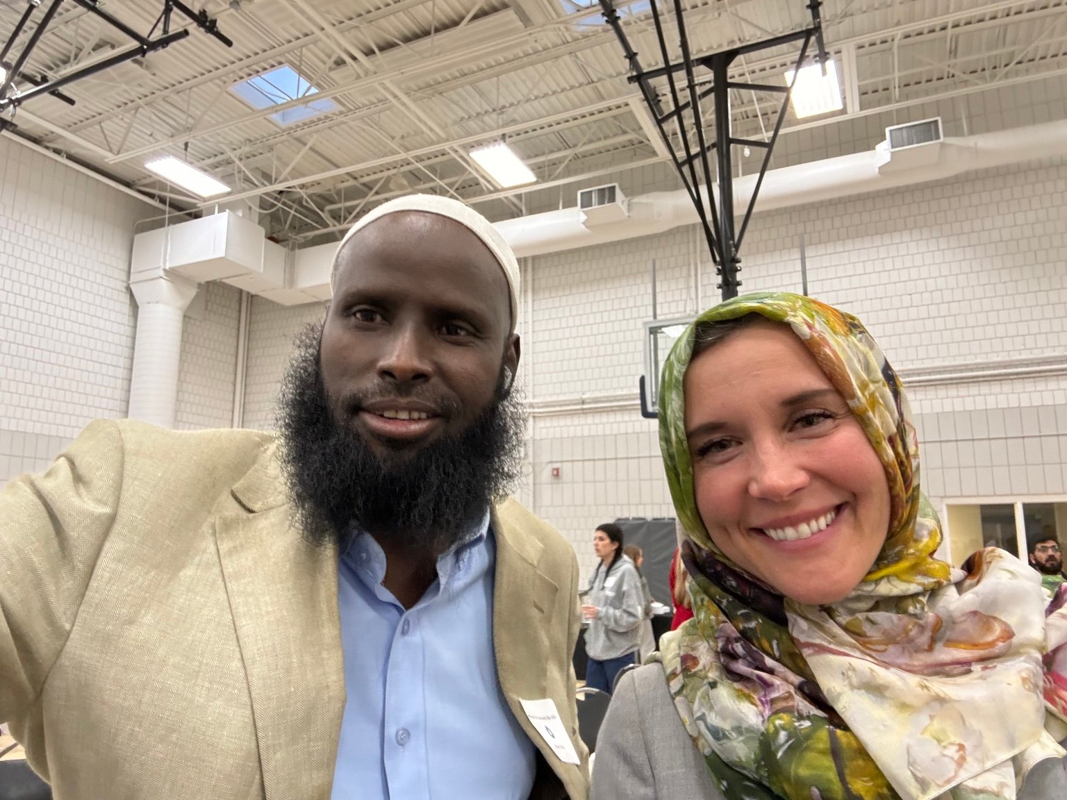 Ahmed Muse Abdulle (Idaawaqaca) with Salt Lake City’s mayor.